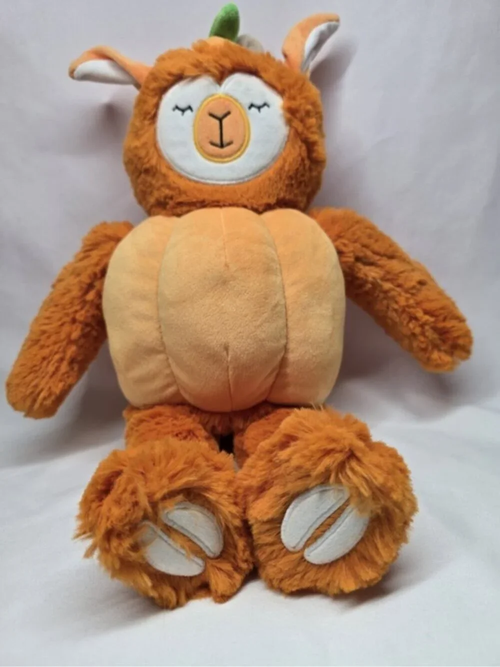 Slumberkins Pumpkin Alpaca Plush Halloween Stuffed Animal Toy